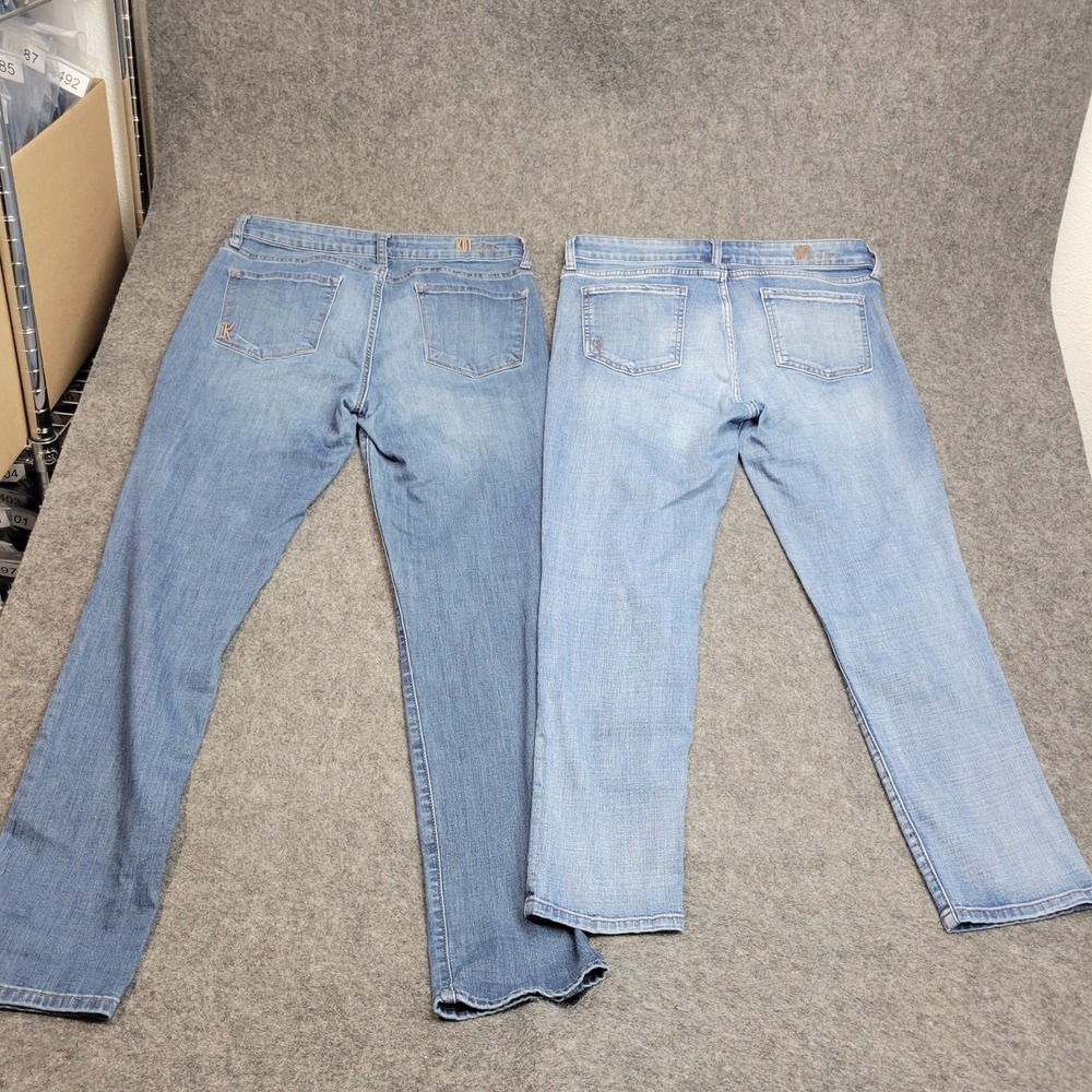 Kut From The Kloth Jeans Womens 8 Blue Denim Streetwear Festival LOT BUNDLE - Picture 2 of 9